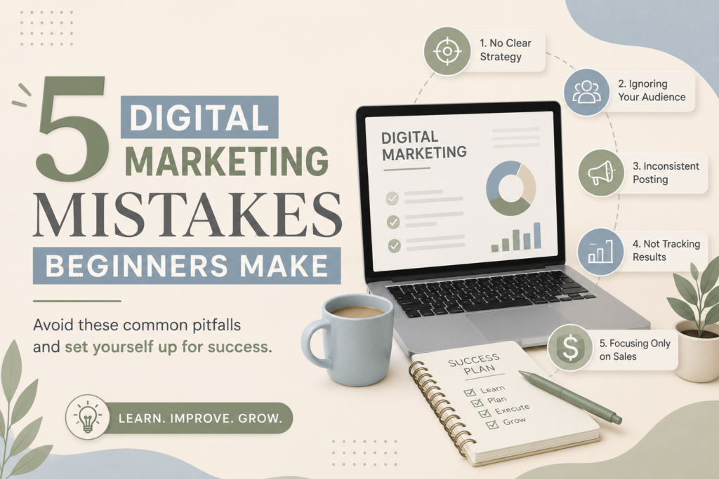 5 Digital Marketing Mistakes Beginners Make